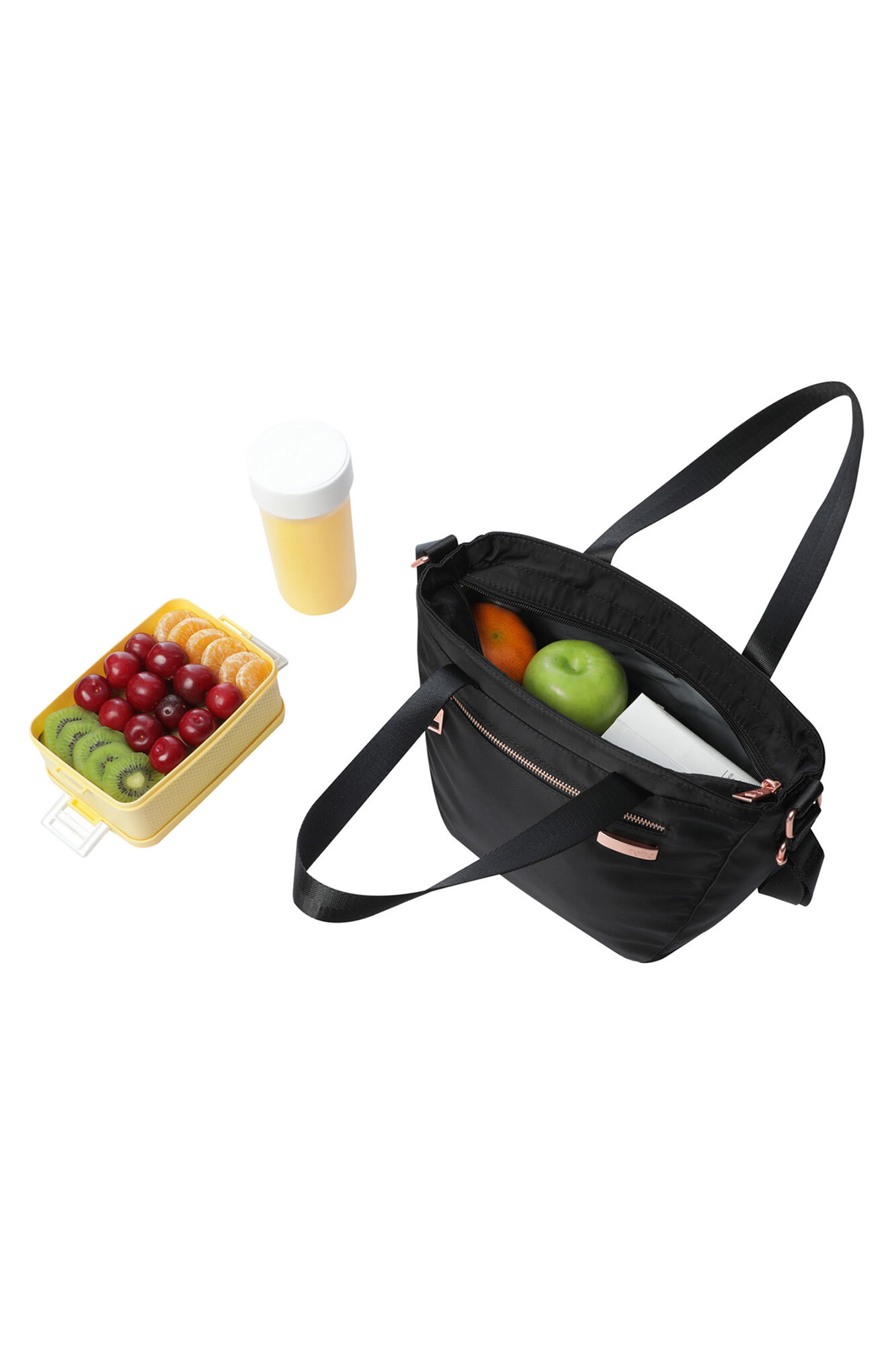 Totto Pasiflora Lunchbag - Black