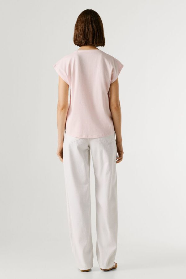 Pepe Jeans Camiseta manga corta cuello redondo rosa