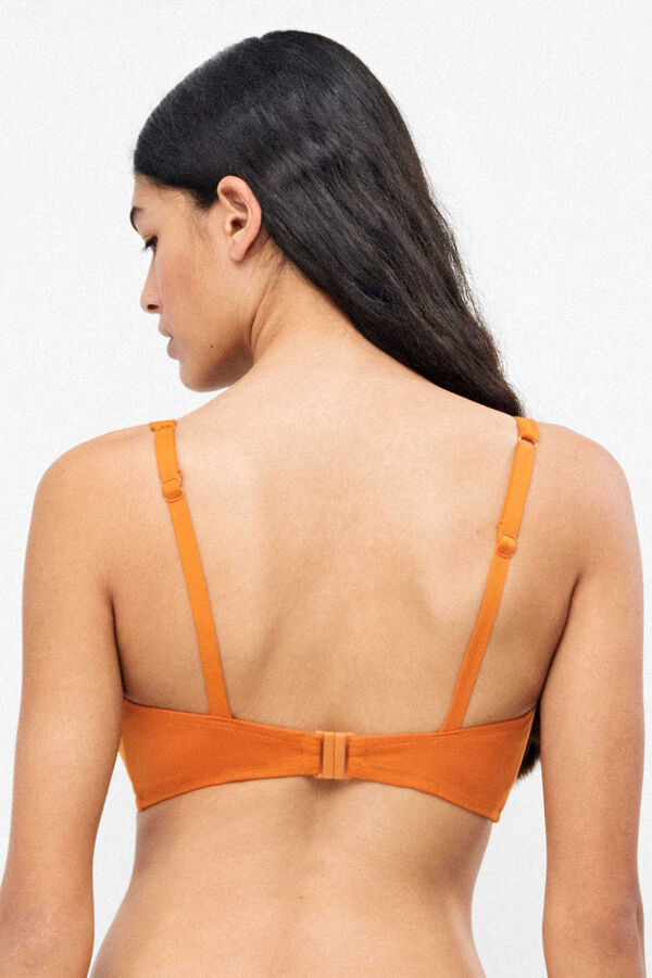 Gisela Klassisches Bikini-Top mit Wickel-Effekt Rot