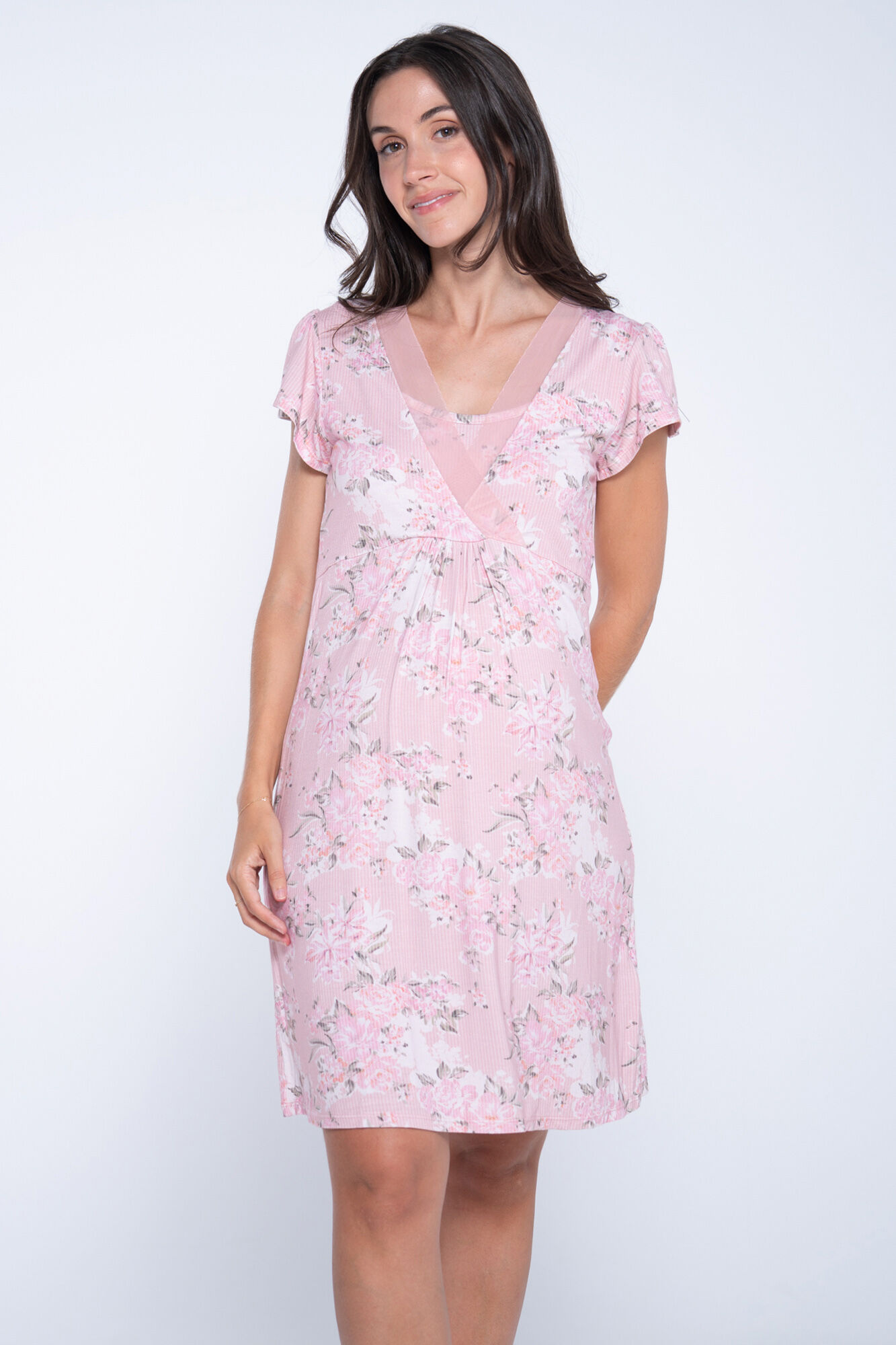 Ohma! Camis&oacute;n lactancia con detalles de tul