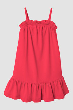 Womensecret Vestido de algodón mini  rojo