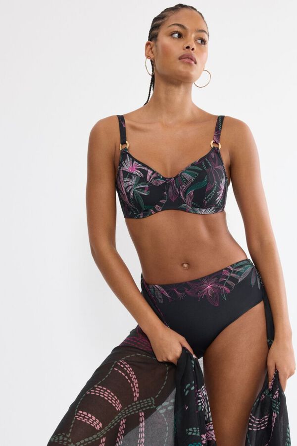 Triumph Top bikini reductor balconette aro tropical estampado