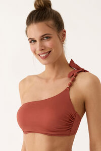 Promise Top bikini bandeau asimetrico aros