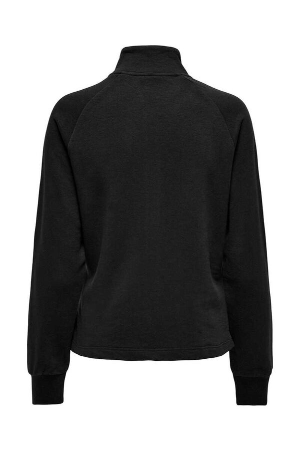 Womensecret Essential zip-up hoodie Crna