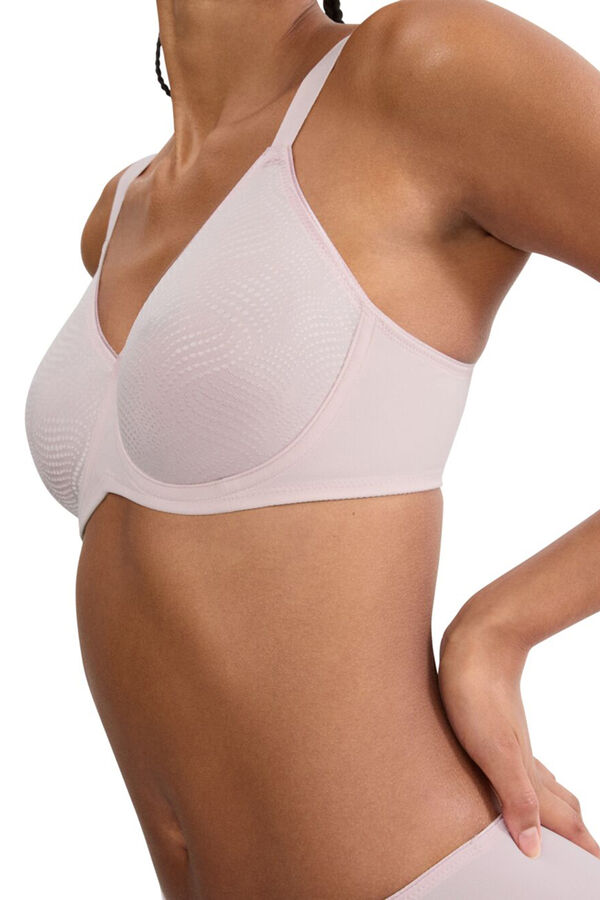 Triumph Sujetador reductor con aro jacquard rosa