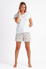 Womensecret ADMAS Summer Love short-sleeved pyjamas for women kék