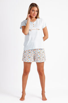 Womensecret ADMAS Summer Love short-sleeved pyjamas for women bleu