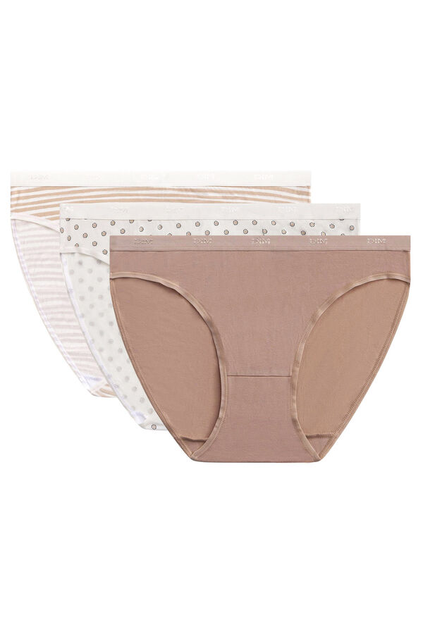 Womensecret Pack of 3 stretch printed cotton panties S uzorkom