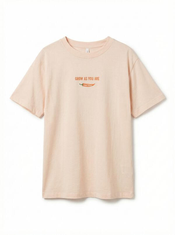 Women'secret T-shirt &agrave; manches courtes 100% coton orange rouge