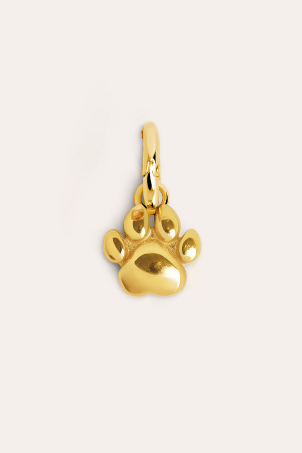 Womensecret Simple Paw gold-plated silver charm printed