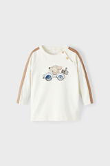Womensecret T-shirt manga comprida bebé menino branco