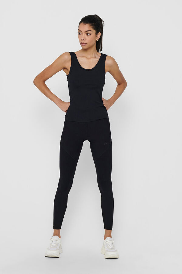 Womensecret Long stretch leggings noir