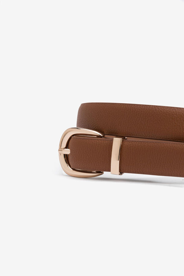 Vilanova Faux leather belt nude