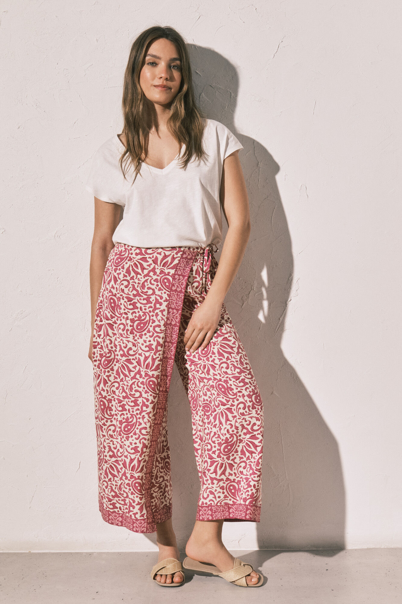 Women'secret Boho print fisherman trousers