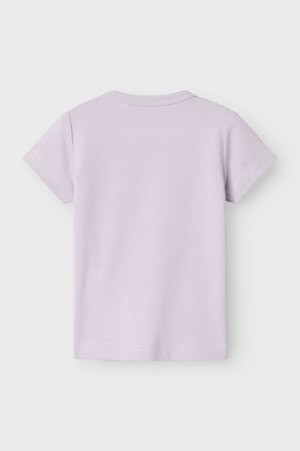 Womensecret Camiseta bebé niña manga corta morado/lila