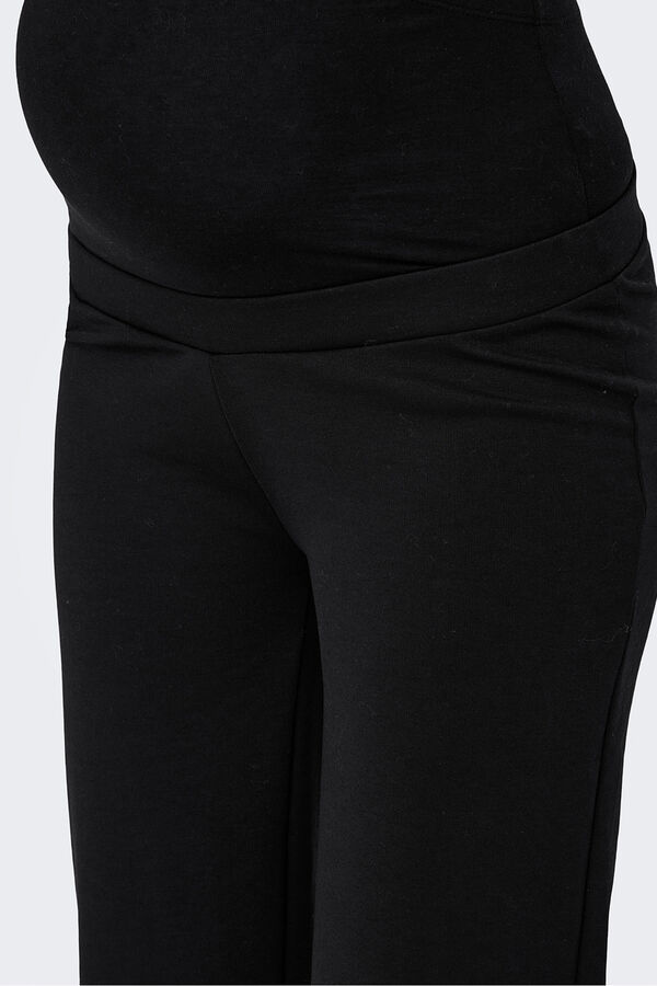 Only Maternity Wide-leg maternity trouser Crna