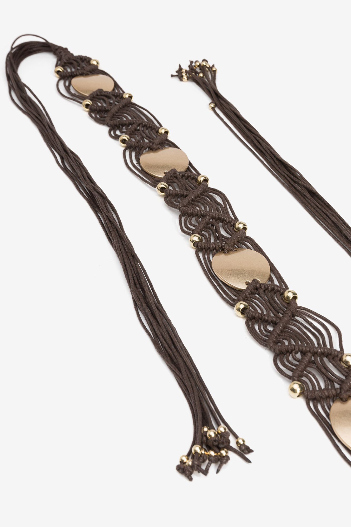 Vilanova Cintur&oacute;n de macram&eacute; con cordones
