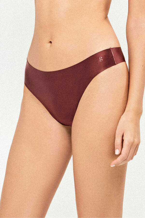 Gisela Pack of 2 satin thongs printed