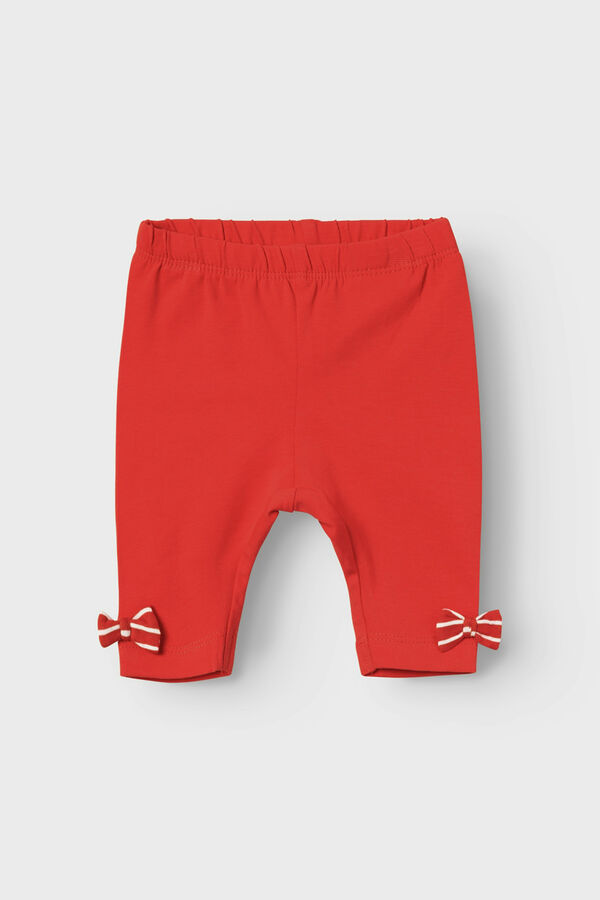 Womensecret Soft baby trousers with bow details rouge