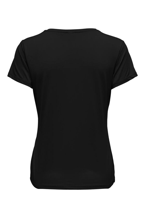 Womensecret Short-sleeved sports T-shirt black