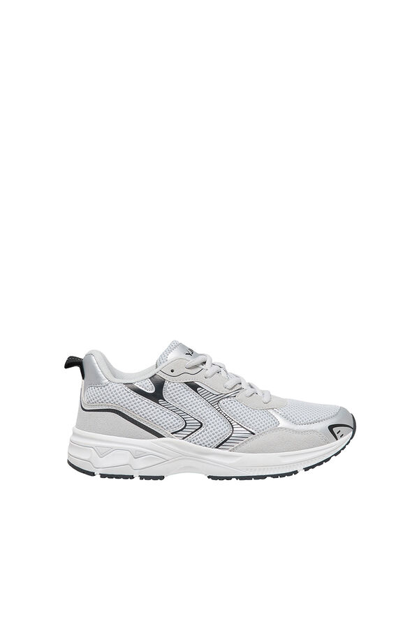 Only Play Deportivas cordones mesh gris