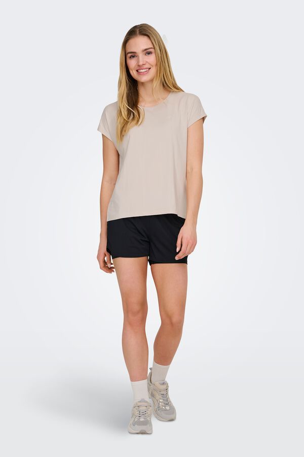 Only Play Kurzarm-Sport-T-Shirt soft Grau