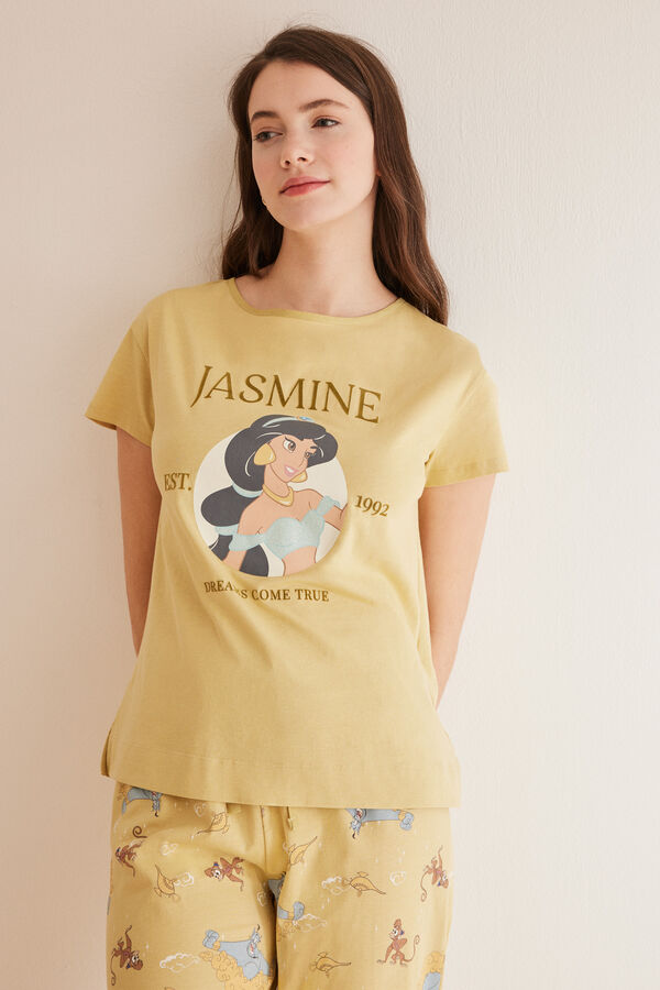 Womensecret 100% cotton Disney Jasmine pyjamas green