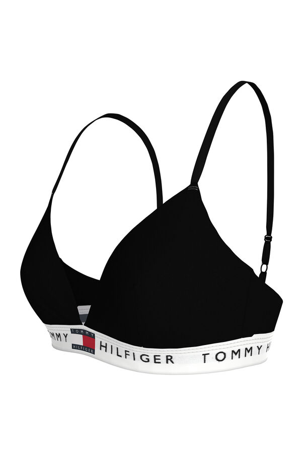 Tommy Jeans non-wired sports bra Crna