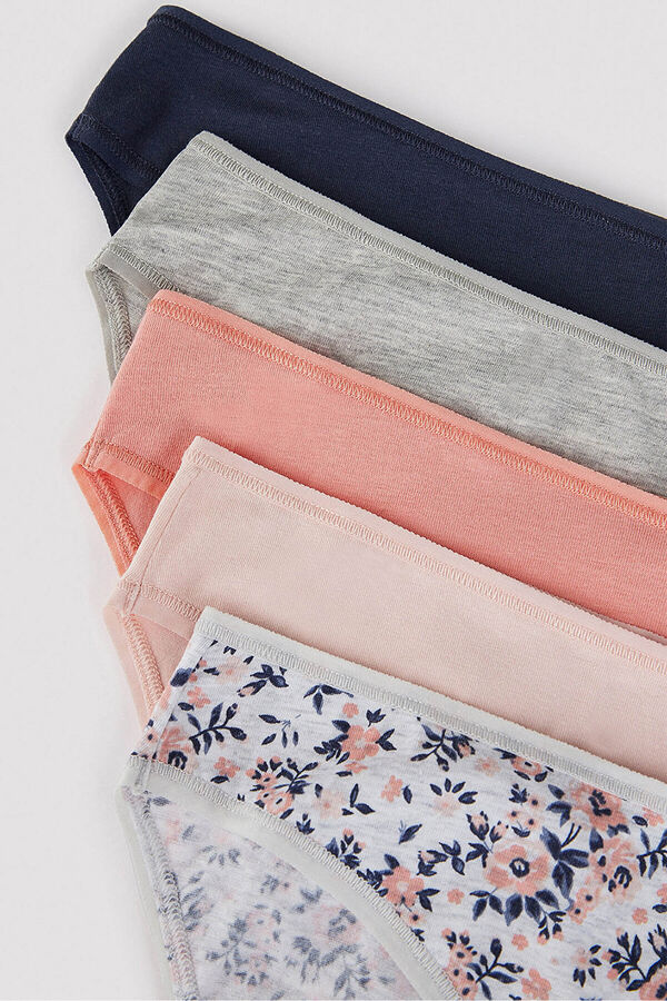 Penti Pack de cinco braguitas cl&aacute;sicas estampado