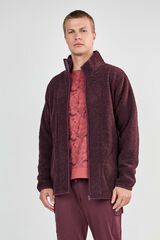 Gisela Men's faux shearling jacket brown