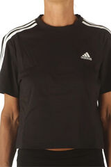 Womensecret Camiseta crop Adidas logo fekete
