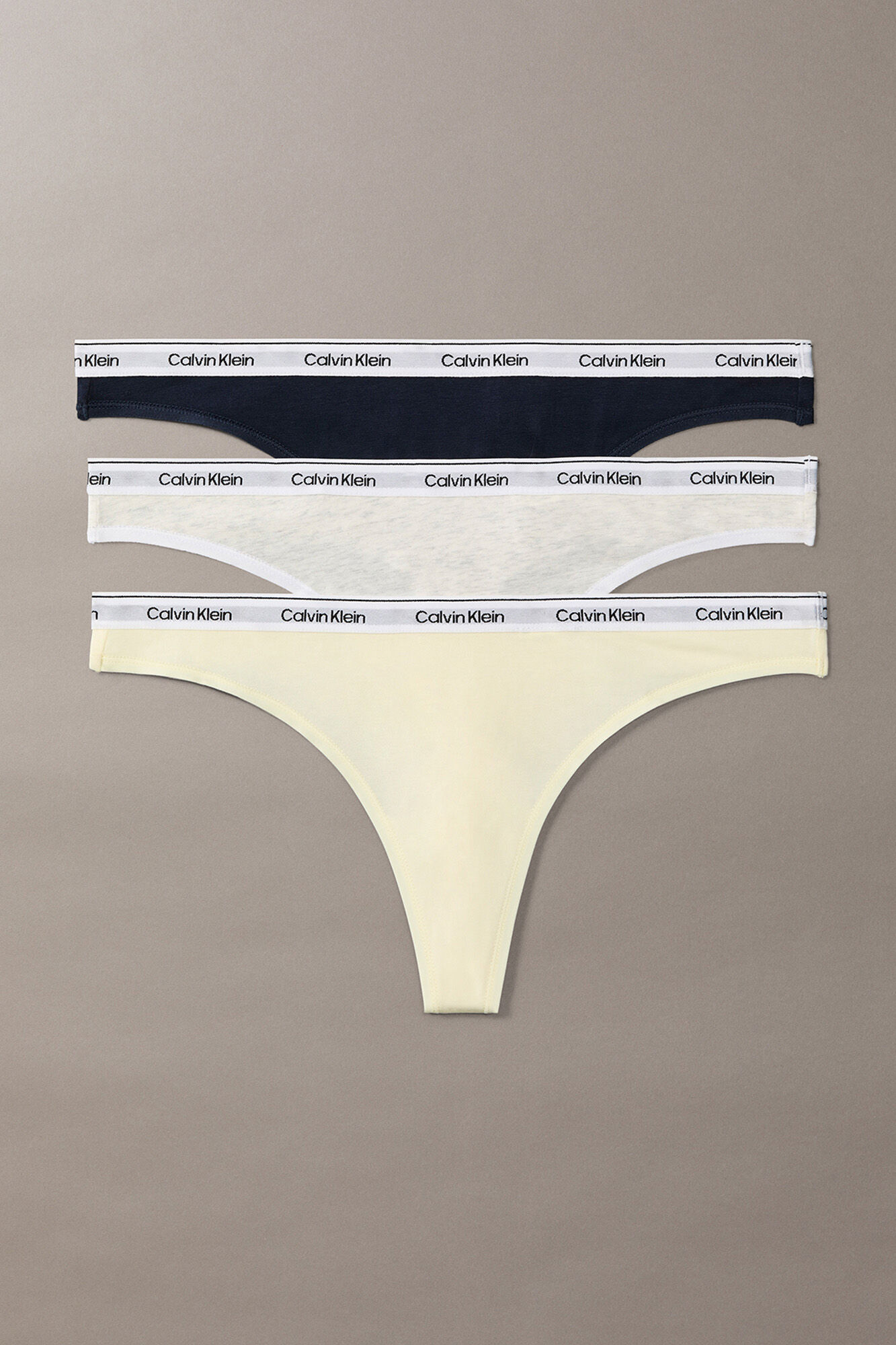 Calvin Klein Pack 3 tangas logo