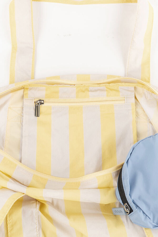Victoria Bolso shopper rayas doble asa amarillo