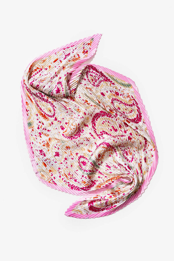 Vilanova Pa&ntilde;uelo estampado plisado estampado
