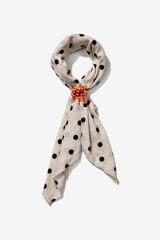 Vilanova Bandana con flor esmaltada marfil