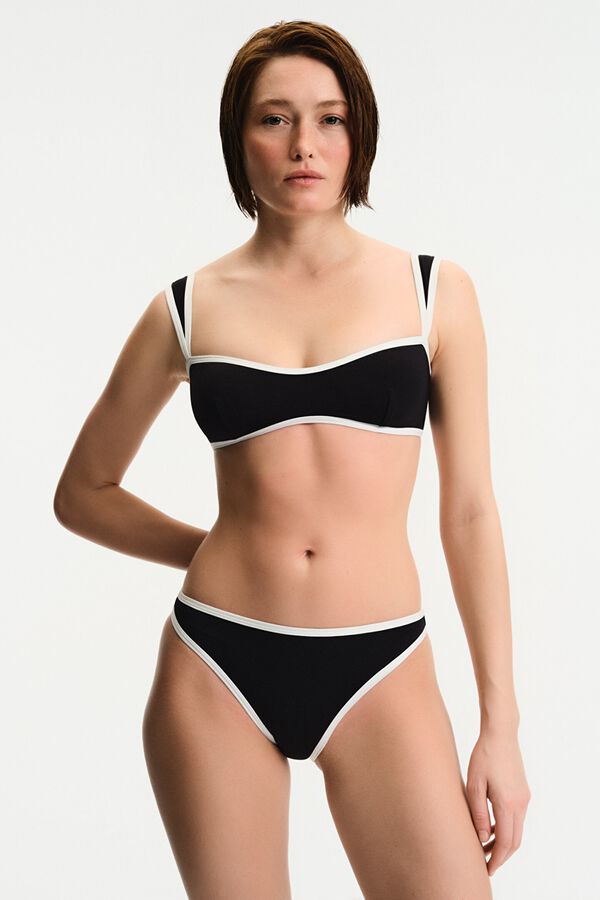 Penti Top Bikini  Bandeau Nichole negro