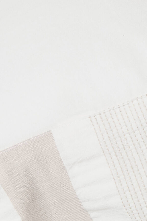 Womensecret Funda almohada 100% algodón texturas. Cama 135-140cm. beige