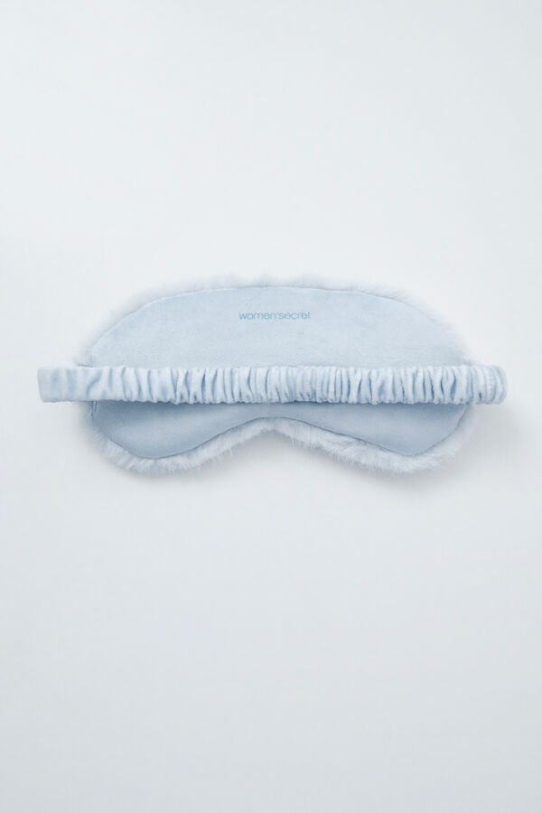Women'secret Blue faux fur sleep mask grey