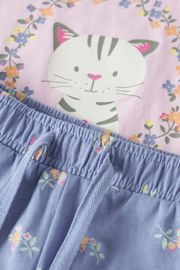 Name it T-shirt and short set pink