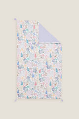 Textura Toalha de praia com estampado de conchas estampado