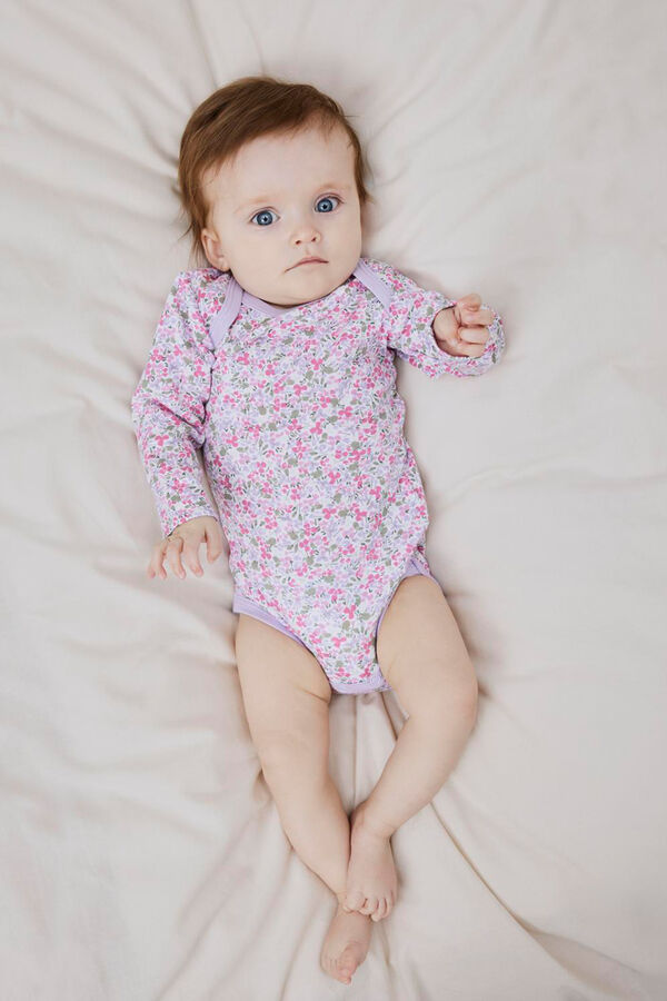 Name it Set mit 3 Baby-Herz-Bodys für Mädchen Rosa