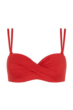 Womensecret Bikinitop Bandeau überkreuzt Rot Rot