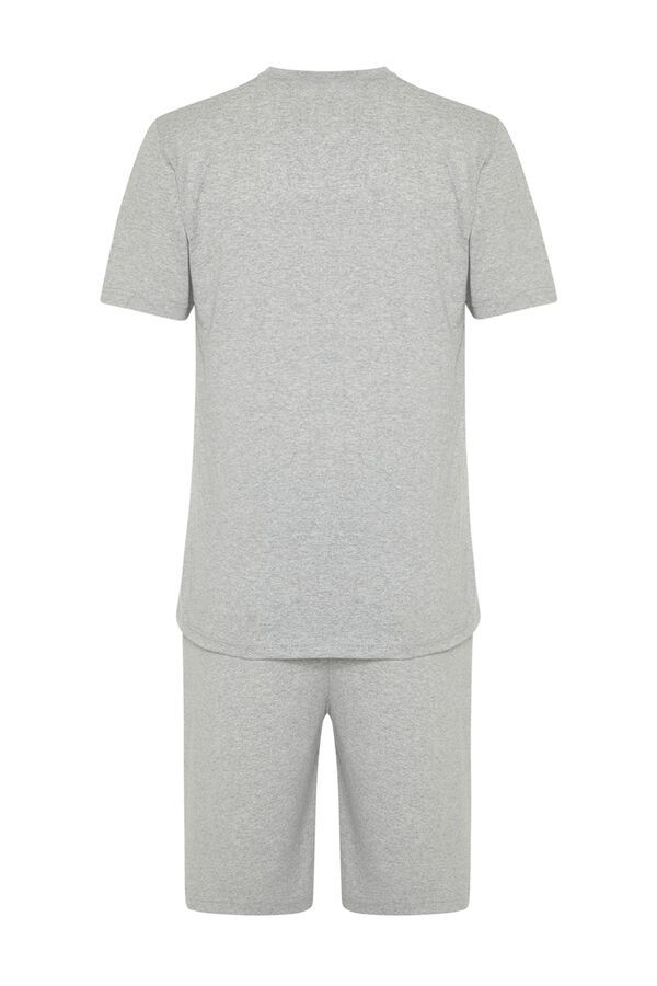 Trendyol Plain short pyjamas set grey