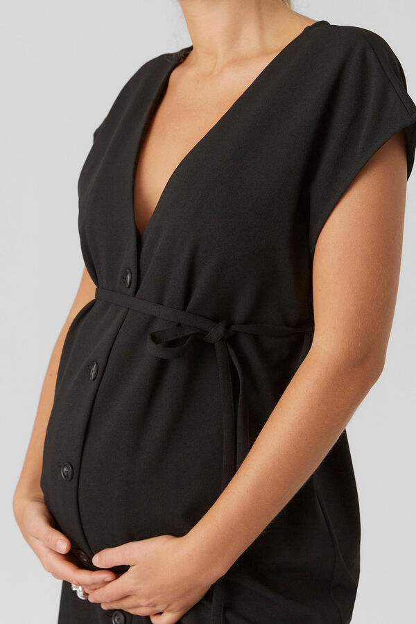 Womensecret Vestido corto estilo blazer maternity  negro