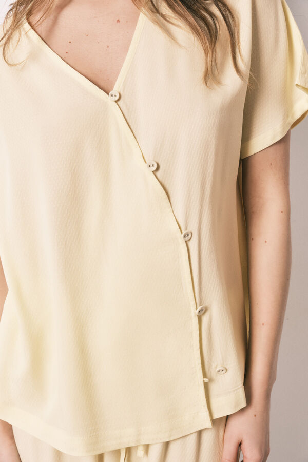 Women'secret Long wrap pyjamas with buttons printed