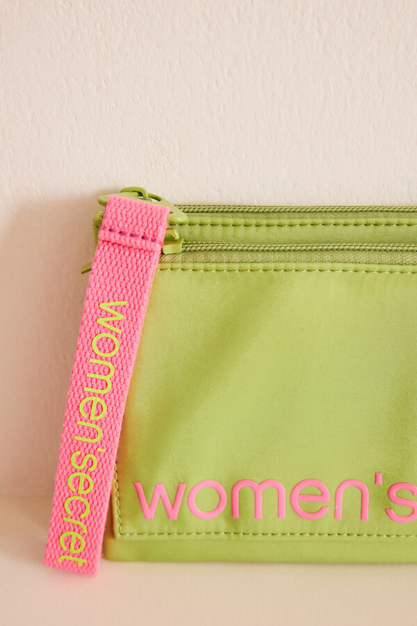 Womensecret Kis zöld dupla pénztárca zöld