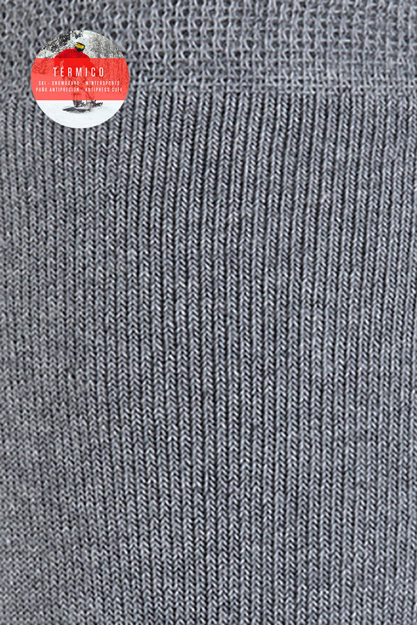 Punto Blanco Meias curtas lisas cinzento