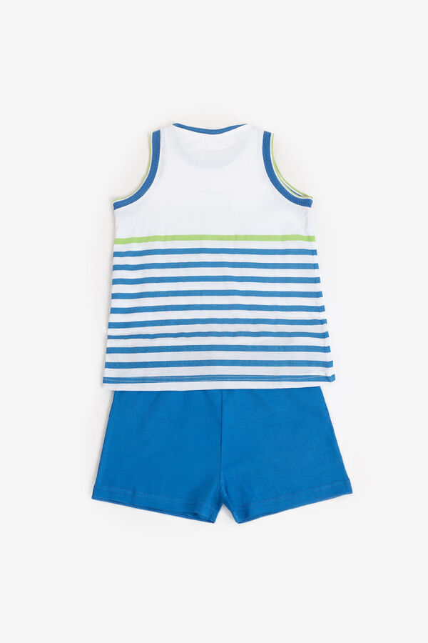 Admas Pijama corto tennislub Snoopy azul