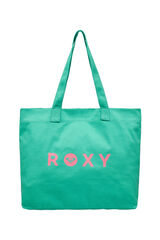 Roxy Bolsa playa lisa con asas verde