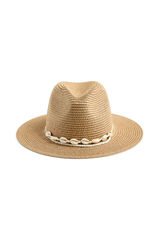 Pieces Sombrero con conchas nude